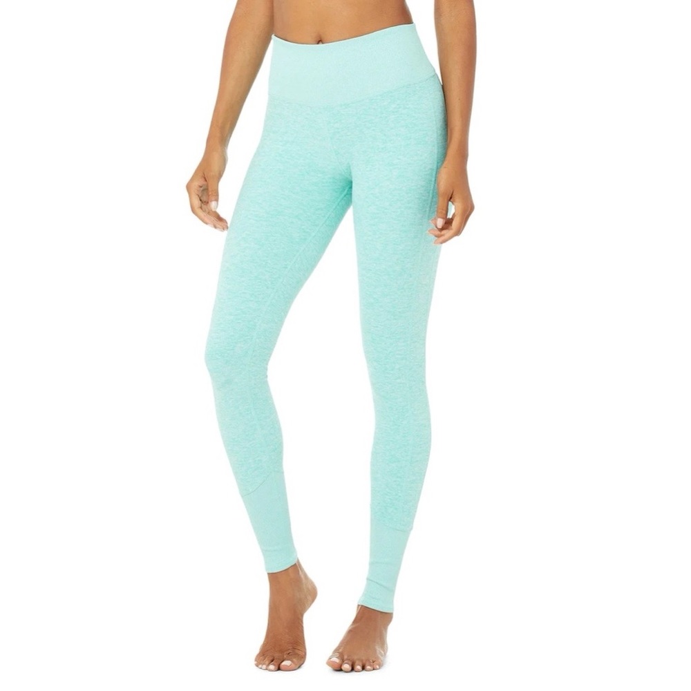 High-Waist Alosoft Lounge Legging in Blue Quartz Heather’s